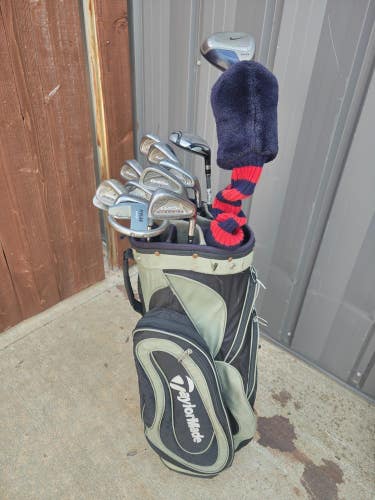 Nike Titleist Tommy Armour 15 Piece Complete Golf Set Taylormade Bag