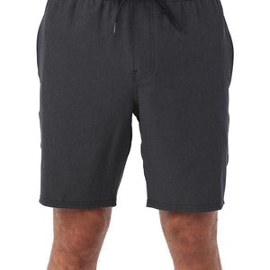 O'Neill Reserve Hybrid Shorts Men's XXL Black 18 Inseam Drawstring Waist DSGL450