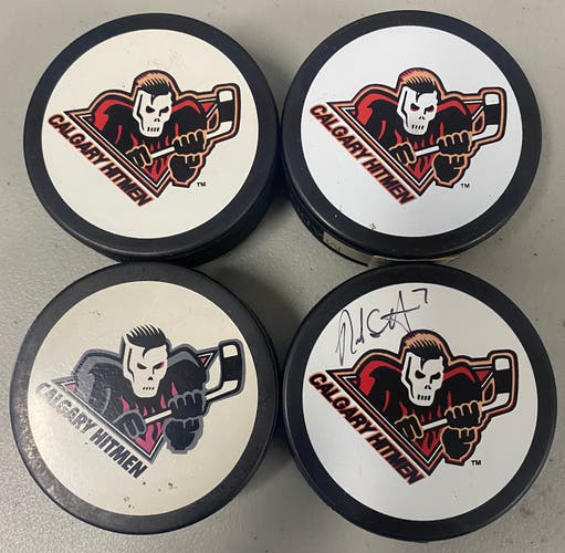 Calgary Hitmen puck