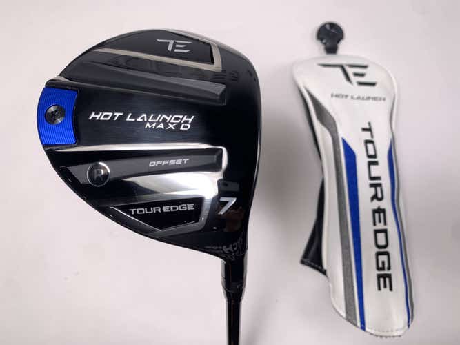 Tour Edge Hot Launch Max D 7 Fairway Wood 21* Ascent Blue 50R Regular RH HC NEW