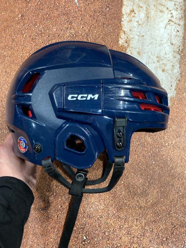 Used Navy Blue Large CCM Tacks 70 Helmet