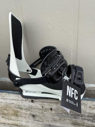 Union STR Snowboard Bindings, Men's Medium (US 8-10), Bone New 2026