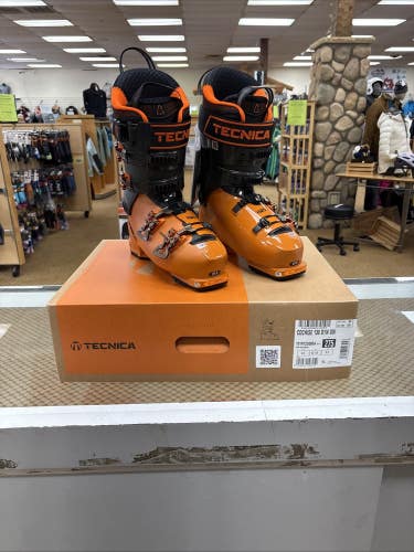 Tecnica Cochise 130 DYN Men's Alpine Ski 27.5 Boots NEW Dark Icon Orange 25/26