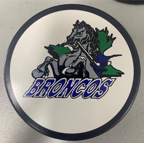 Swift Current Broncos puck