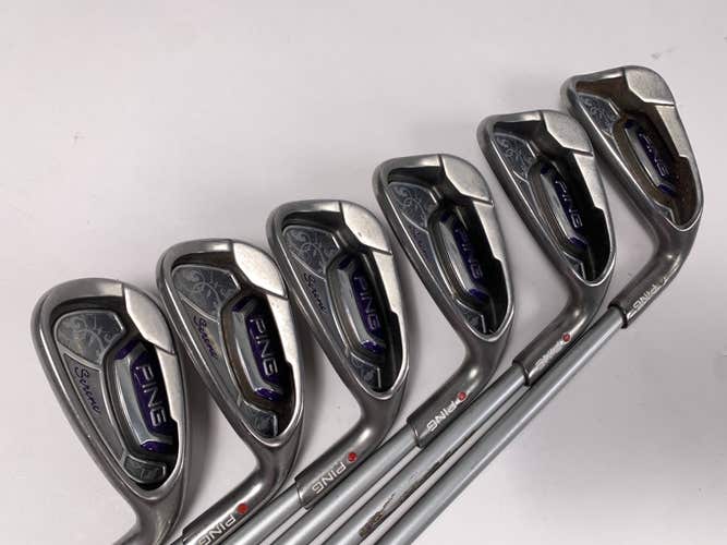 Ping Serene Iron Set 6-PW+SW Red Dot 1* Flat ULT 210 Senior Graphite Womens RH