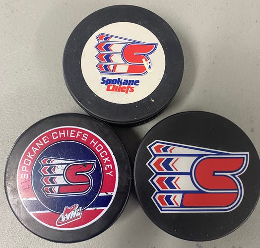 WHL Spokane Chiefs game puck