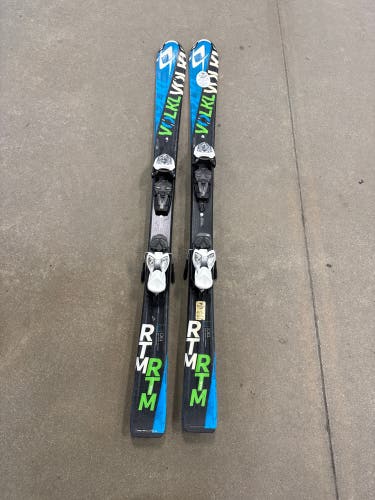 Volkl RTM Jr 130 cm Skis With Marker 4.5 Bindings (Used)