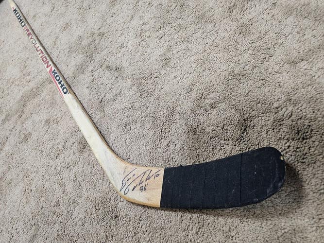 ESA TIKKANEN Mid 90's Signed Blues Rangers Canucks Devils NHL Game Used Stick
