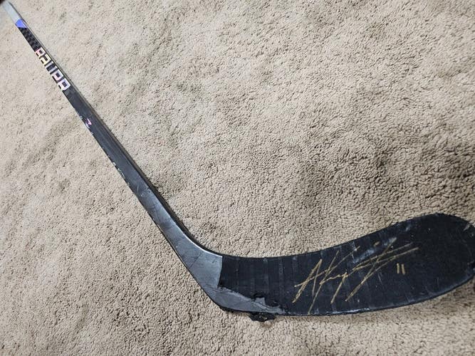ANZE KOPITAR 23'24 Signed Los Angeles Kings NHL Game Used Hockey Stick w coa