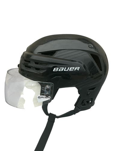 Bauer Re-Akt 85 Pro Stock Hockey Helmet Visor Combo Medium Black (Used) 92747