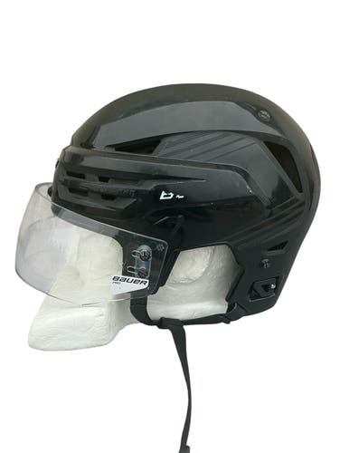 Bauer Re-Akt 85 Pro Stock Hockey Helmet Visor Combo Large Black (Used) 96613