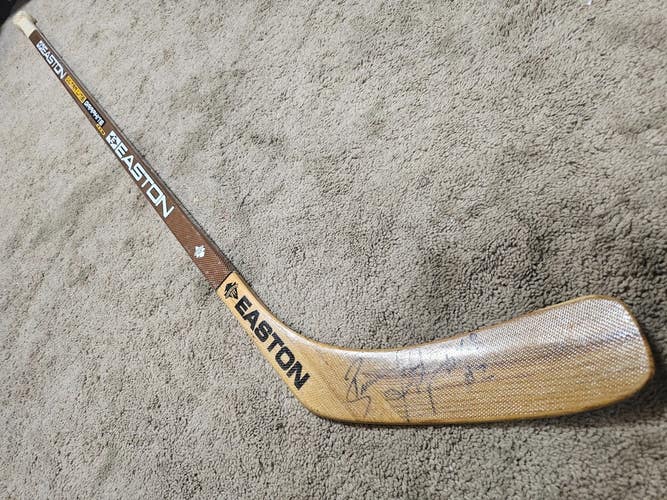 BRIAN LEETCH Mid 90s Signed New York Rangers NHL Game Used Hockey Stick w coa