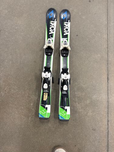 Volkl RTM Jr 90 cm Skis With Salomon C5 Bindings (Used)