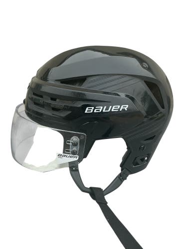 Bauer Re-Akt 85 Pro Stock Hockey Helmet Visor Combo Large Black (New) 28463