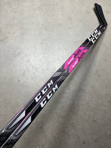2 PACK 90 Flex P29 Senior CCM Super Tacks Left Hand Hockey Stick (New) Breast Cancer Awareness