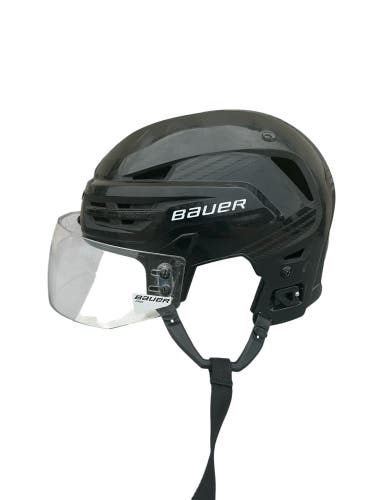 Bauer Re-Akt 85 Pro Stock Hockey Helmet Visor Combo Medium Black (Used) 76623