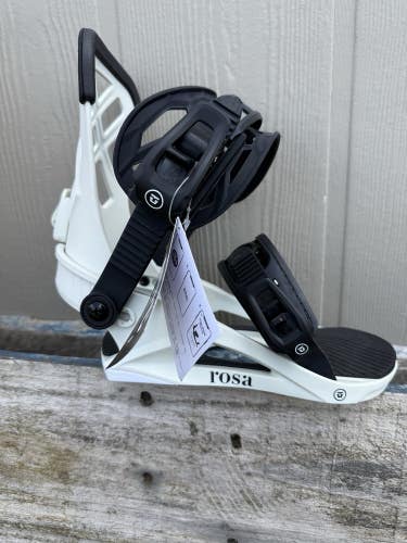 Union Rosa Snowboard Bindings Women's Medium (US Size 6.5-8.5) Bone New 2026