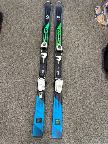 Volkl RTM Jr 140 cm Skis With Marker 7.0 Bindings (Used)