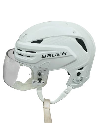 Bauer Re-Akt 85 Pro Stock Hockey Helmet Visor Combo Small White (Used) 87145