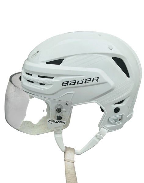 Bauer Re-Akt 85 Pro Stock Hockey Helmet Visor Combo Small White (Used) 87145