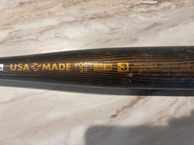2024 DeMarini Voodoo One Alloy BBCOR Certified Bat (-3) 28 oz 31" (Used)