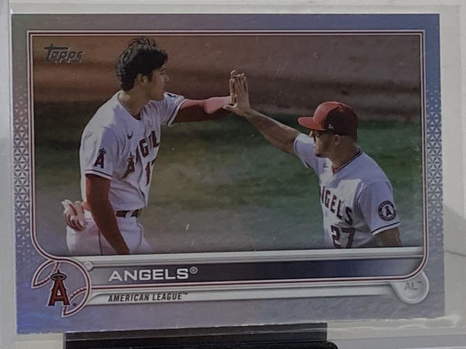 Shohei Ohtani Angels 2022 Topps Series 1 Mike Trout #159