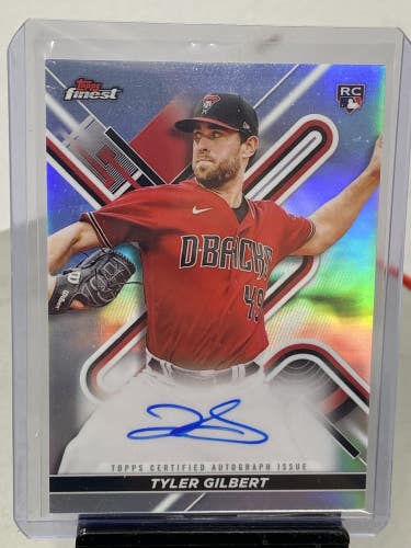 Tyler Gilbert Arizona D-backs 2022 Finest Topps RC Auto FA-TY