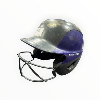 Used Easton Batting Helmet w/Mask Black One Size 11375-S000372077