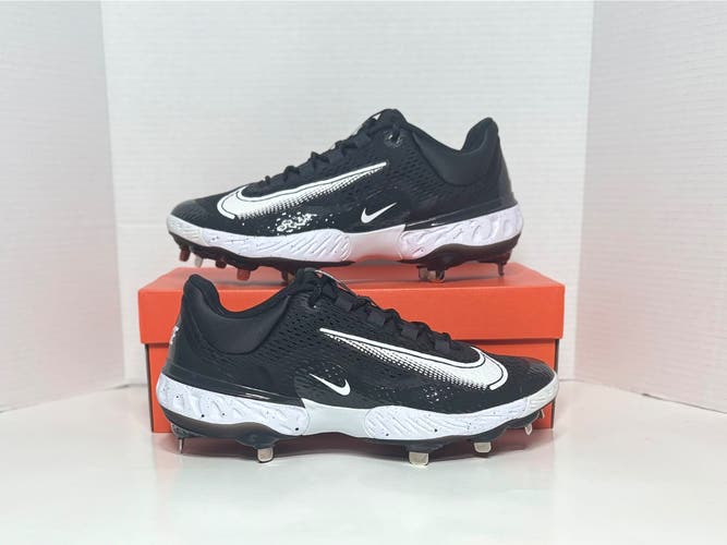 Black Men's Size M 10.5 (W 11.5) Adult Nike alpha huarache elite 4 Low Top Metal (New) DJ6521-003