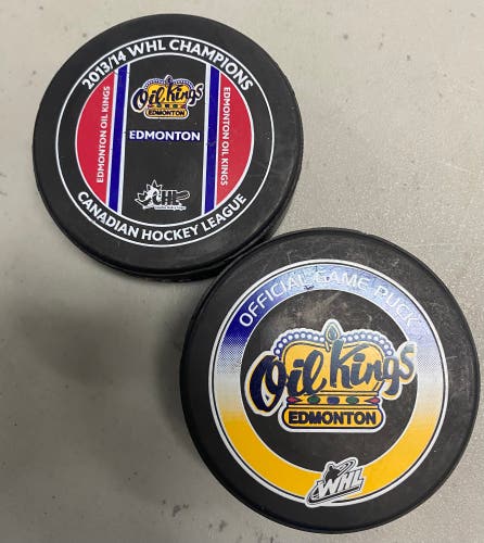 Edmonton Oil Kings puck