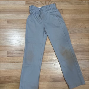 Gray Unisex Medium Youth Rawlings Game Pants (Used)
