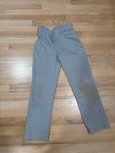 Gray Unisex Medium Youth Rawlings Game Pants (Used)