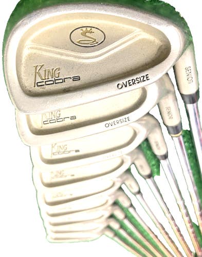 King Cobra Senior Iron Set 3-PW,SW RH Men's Regular Steel 5i 37.5 Nice Condition