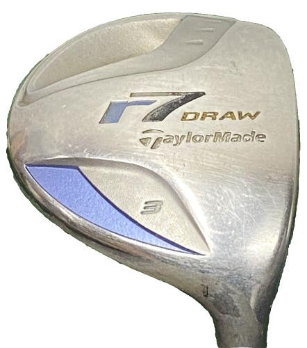 TaylorMade R7 Draw 3 Wood 15* RH 50g Reax Ladies Graphite 41.5 Nice Lamkin Grip