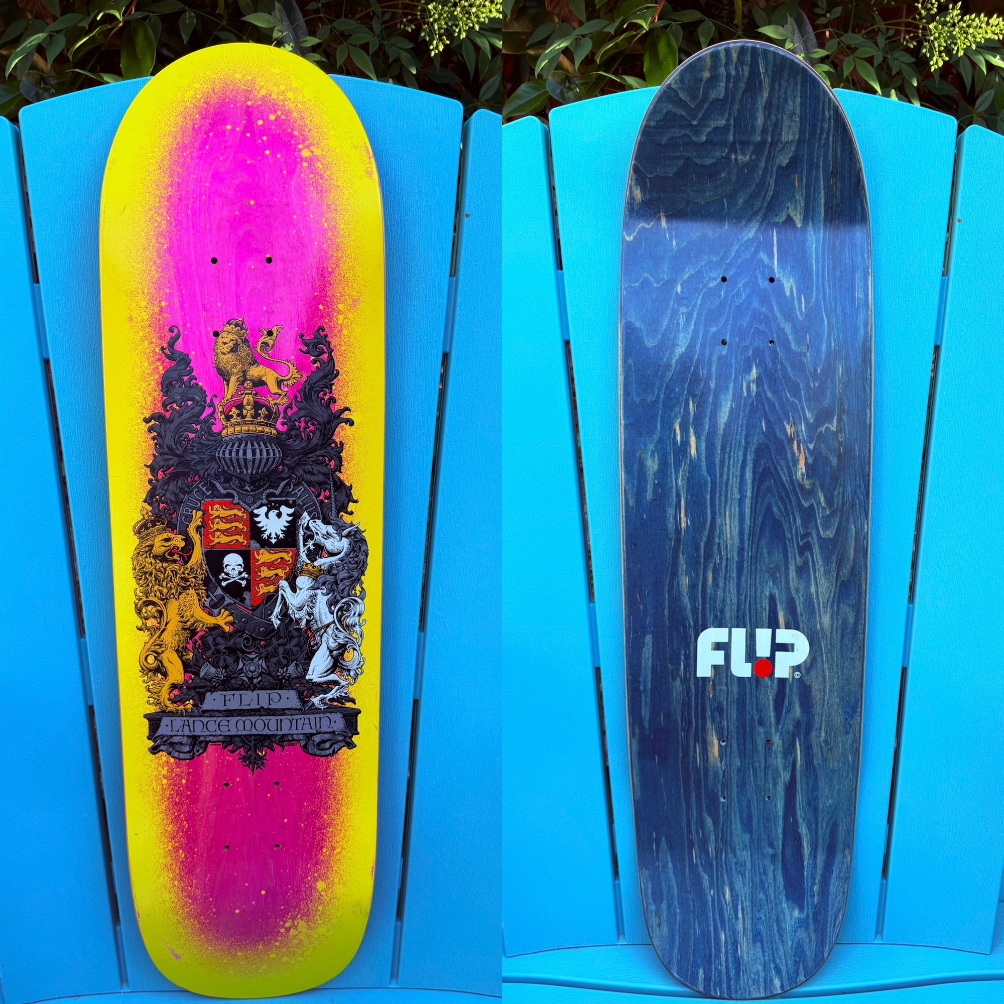 Flip Skateboards Lance Mountain Crest Skateboard Deck 8.75