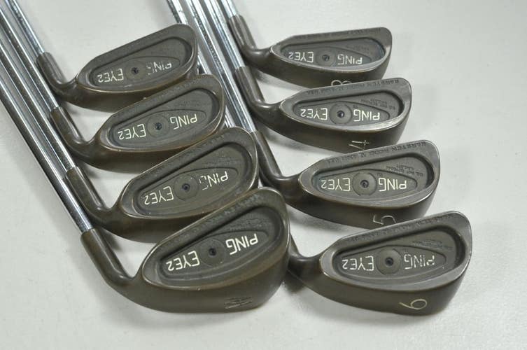 Ping Eye 2 Beryllium Copper 3-W Iron Set Stiff Flex Black Dot RH Steel # 208384