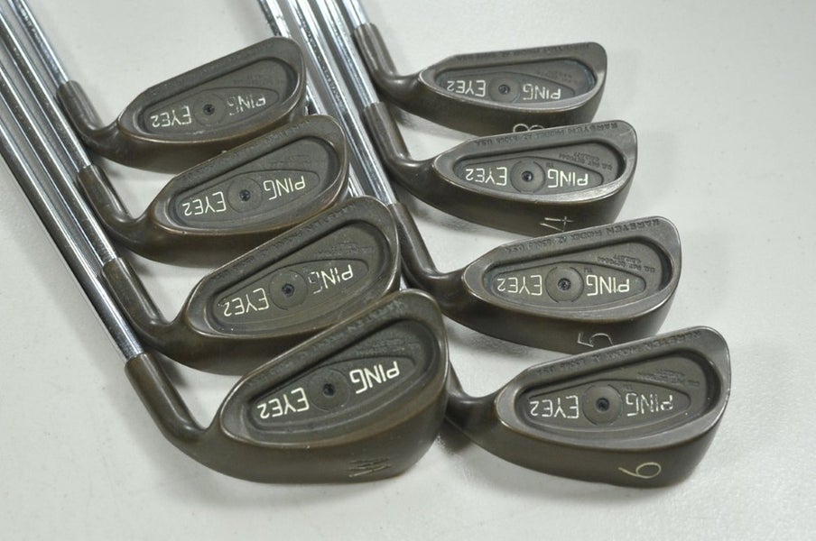 Ping Eye 2 Beryllium Copper 3-W Iron Set Stiff Flex Black Dot RH Steel # 208384