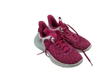 Used Under Armour Basketball Shoes W Pink Senior 8.5 11347-S000268443