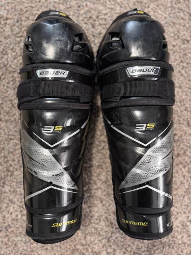 Senior Bauer Supreme 3S Pro 14" Shin Pads (Used)