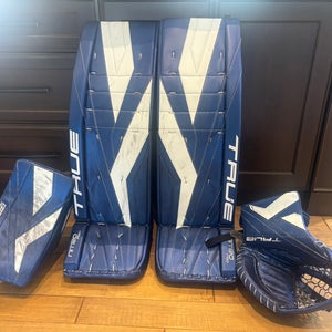 36+2 Pro Stock True Catalyst Nitro Pro Goalie Pads & Gloves Full Set Stolarz