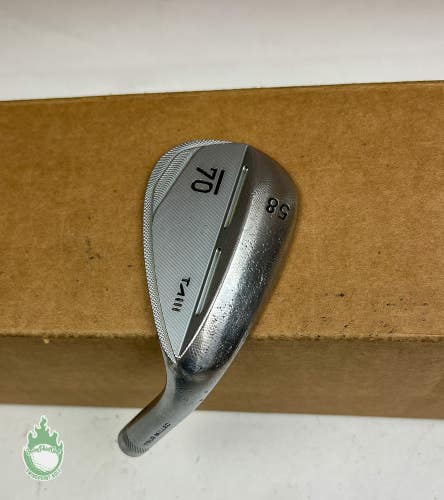 Right Handed Sub 70 TA III Satin Tour Milled 58* Wedge HEAD ONLY Golf Club