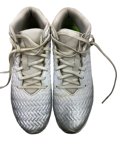 Used Under Armour Adult FB Cleats White Senior 9.5 11613-S000181555