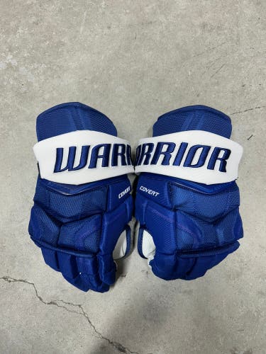 14” Warrior Covert QRE Pro Gloves Toronto Maple Leafs NHL Pro Stock (New)