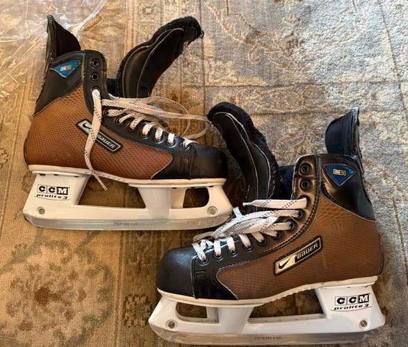 2006 Bauer Supreme One90 Hockey Skates Wide Width Pro Stock 9.5 (Used)