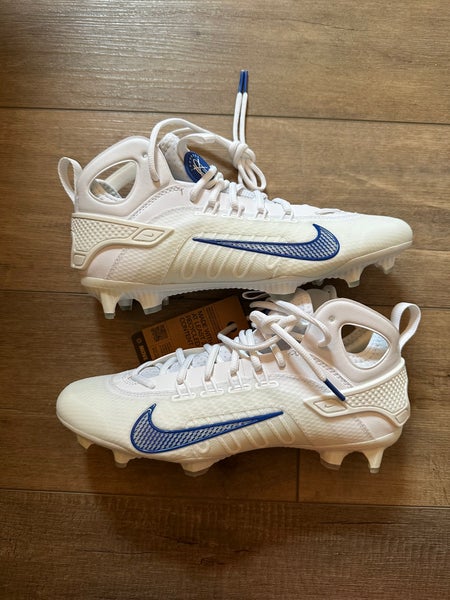 White Men's Size M 9.0 (W 10.0) Adult Nike Mid Top Molded Cleats (New)