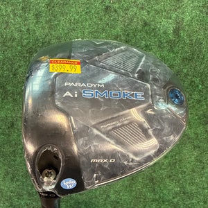Women's Callaway Paradym Ai Smoke Max D 12° Driver LH (Ladies Flex) Cypher Forty 4.0 Shaft (New)