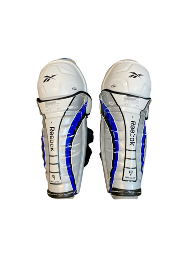 Used Reebok 6K Senior Shin Guards White 15" 11706-S000376228