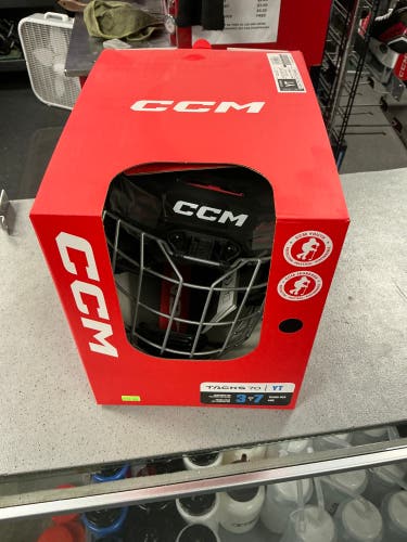 Youth CCM Tacks 70 Helmet (New) combo