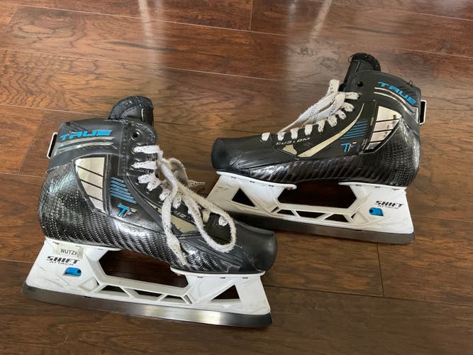True 2 Piece Hockey Goalie Skates - size 9 (Used)