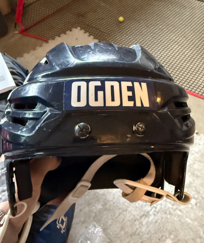 two Medium Bauer Re-Akt 95 Helmets Pro Stock x2